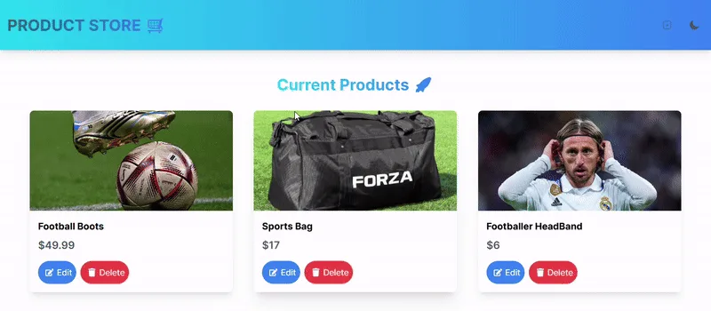 Product Store preview